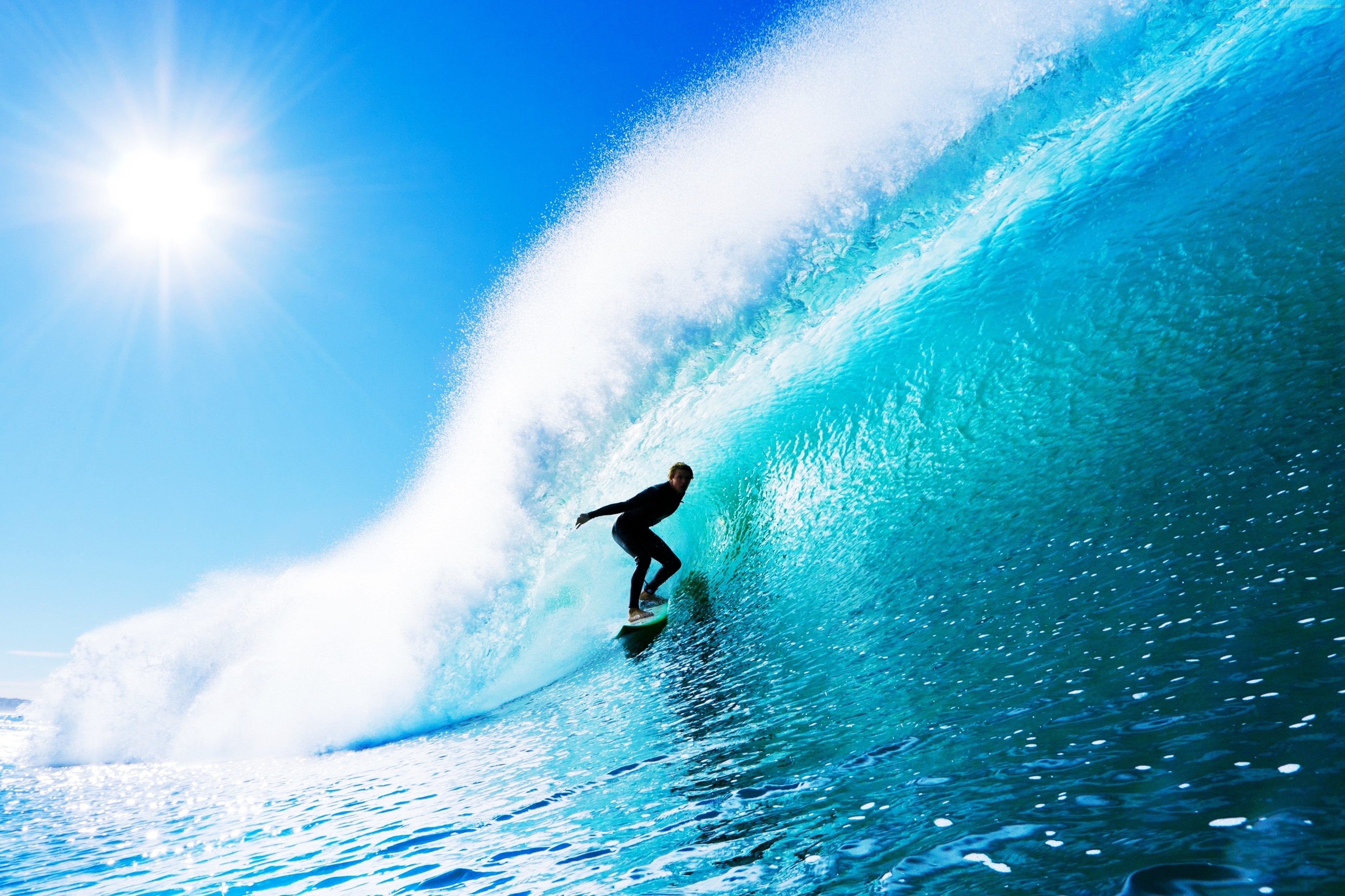 Wallpaper Surfing, man, sports, ocean, wave, Sport